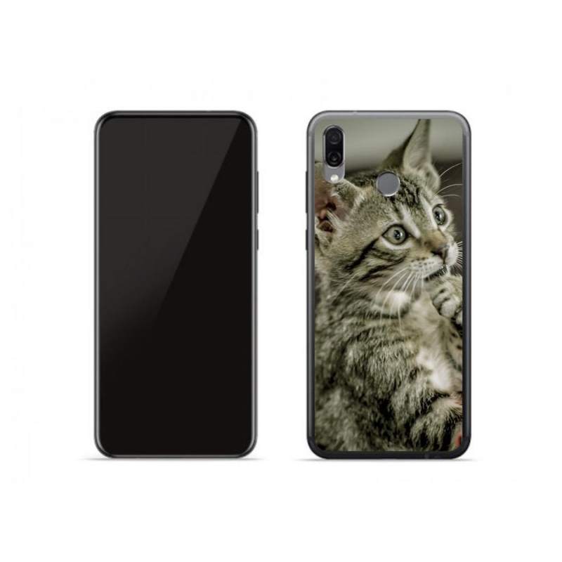 Gelové pouzdro mmCase na mobil Honor Play - roztomilá kočka