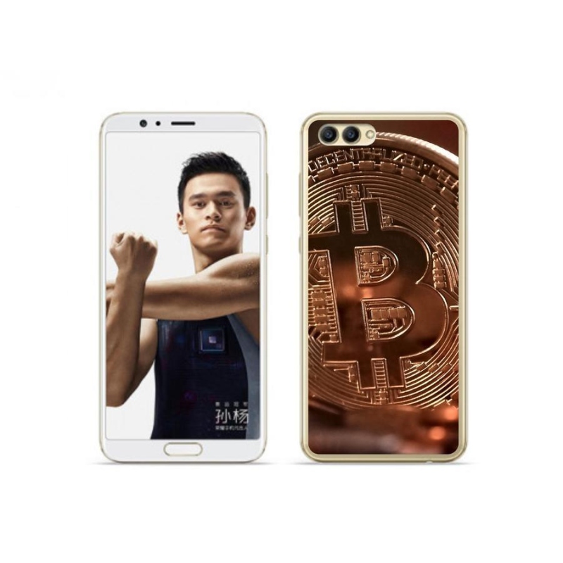 Gelové pouzdro mmCase na mobil Honor View 10 - bitcoin