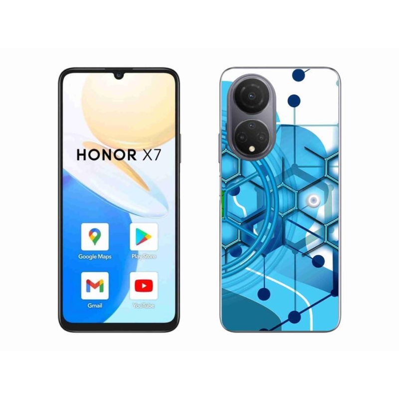 Gelové pouzdro mmCase na mobil Honor X7 - abstraktní vzor 2