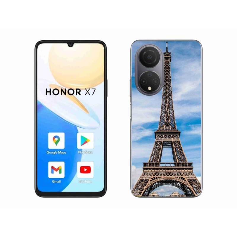 Gelové pouzdro mmCase na mobil Honor X7 - eiffelova věž 4
