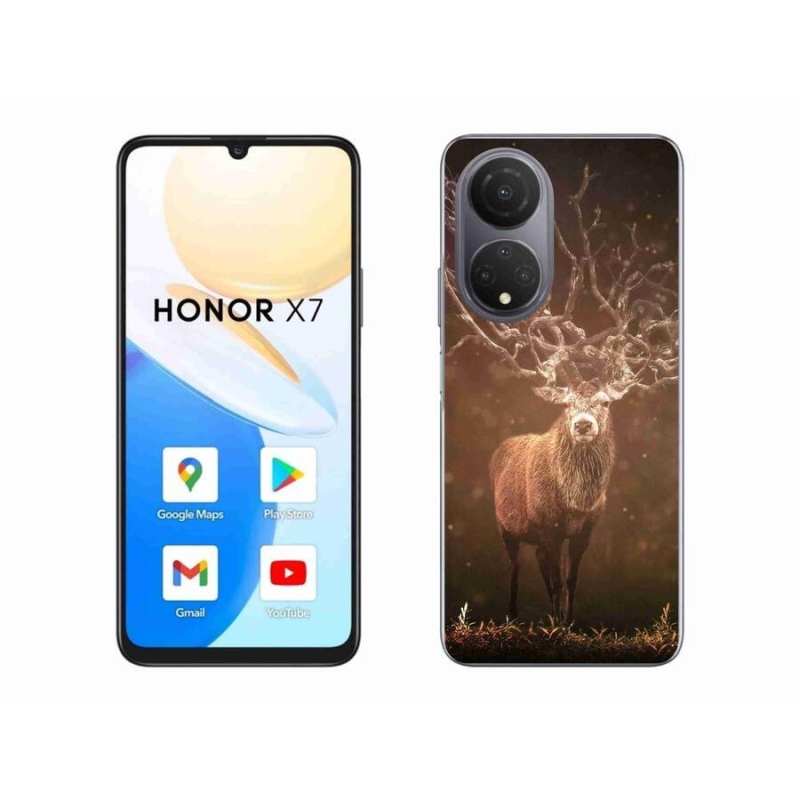 Gelové pouzdro mmCase na mobil Honor X7 - jelen v záři