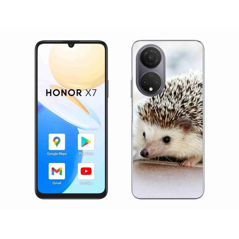 Gelové pouzdro mmCase na mobil Honor X7 - ježek