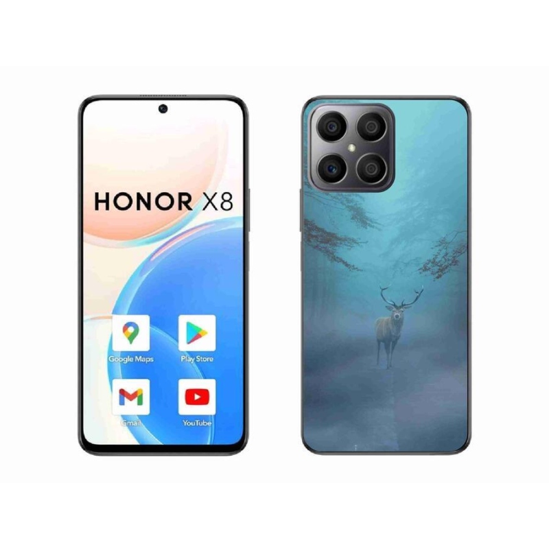 Gelové pouzdro mmCase na mobil Honor X8 4G - jelen v mlze