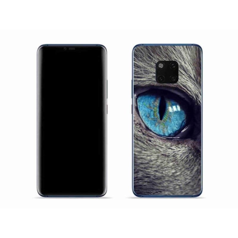 Gelové pouzdro mmCase na mobil Huawei Mate 20 Pro - modré kočičí oko