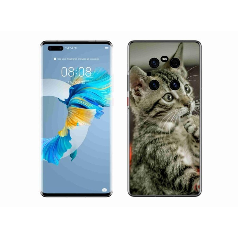 Gelové pouzdro mmCase na mobil Huawei Mate 40 Pro - roztomilá kočka