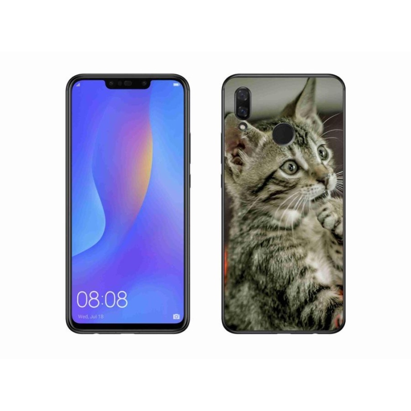 Gelové pouzdro mmCase na mobil Huawei Nova 3i - roztomilá kočka
