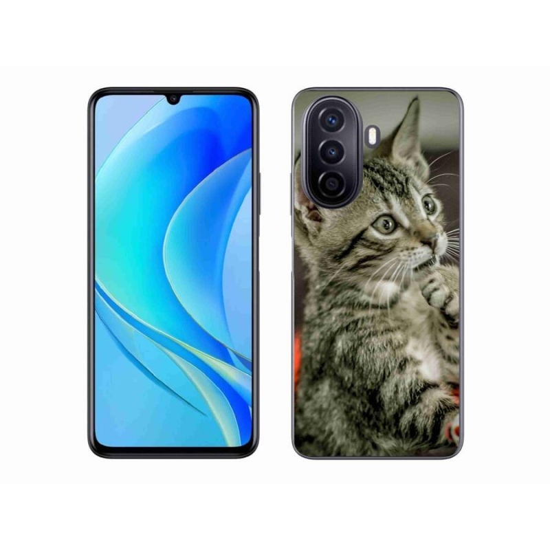 Gelové pouzdro mmCase na mobil Huawei Nova Y70 - roztomilá kočka