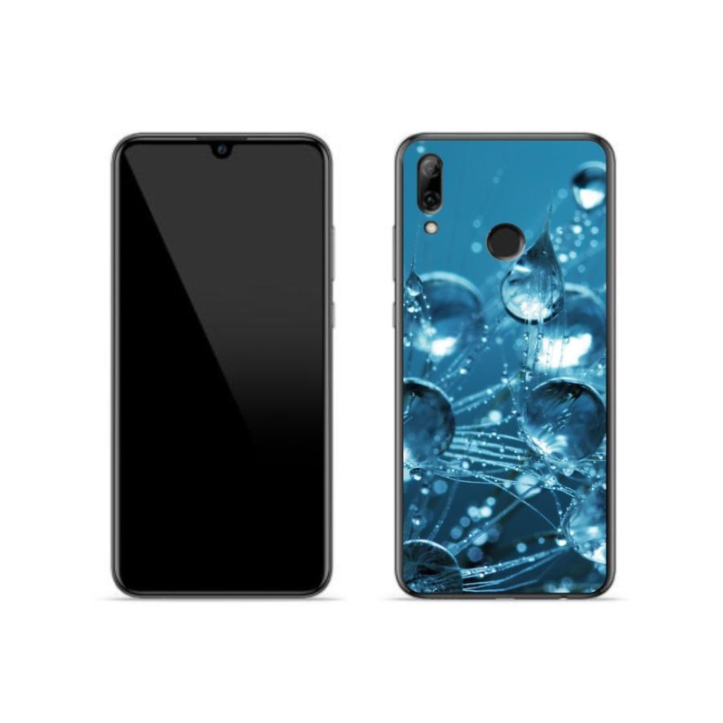 Gelové pouzdro mmCase na mobil Huawei P Smart (2019) - kapky vody