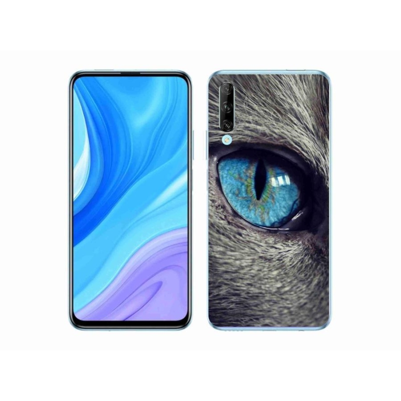 Gelové pouzdro mmCase na mobil Huawei P Smart Pro (2019) - modré kočičí oko