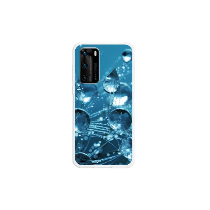 Gelové pouzdro mmCase na mobil Huawei P40 - kapky vody
