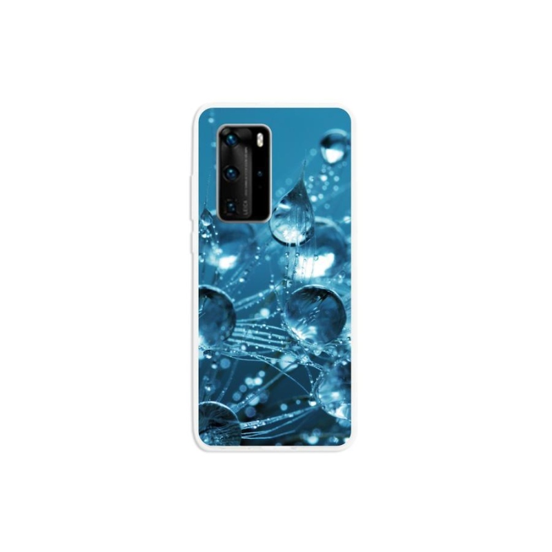 Gelové pouzdro mmCase na mobil Huawei P40 Pro - kapky vody