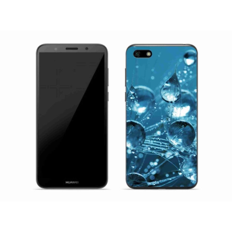 Gelové pouzdro mmCase na mobil Huawei Y5 (2018) - kapky vody