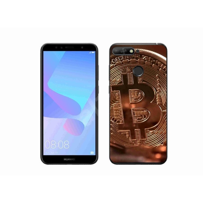 Gelové pouzdro mmCase na mobil Huawei Y6 Prime 2018 - bitcoin