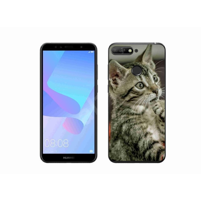 Gelové pouzdro mmCase na mobil Huawei Y6 Prime 2018 - roztomilá kočka