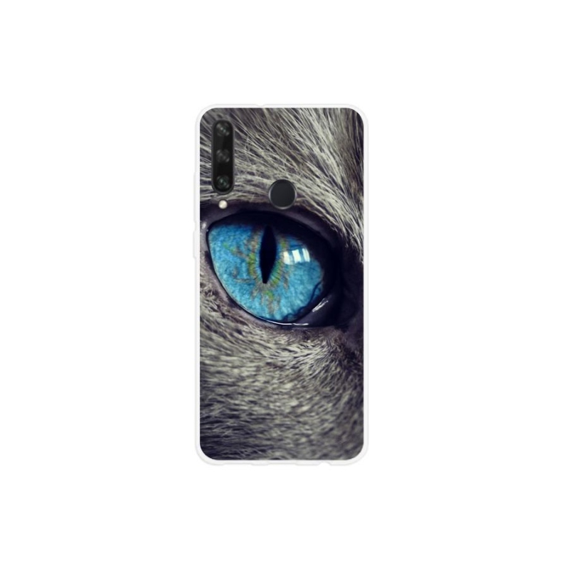 Gelové pouzdro mmCase na mobil Huawei Y6p - modré kočičí oko