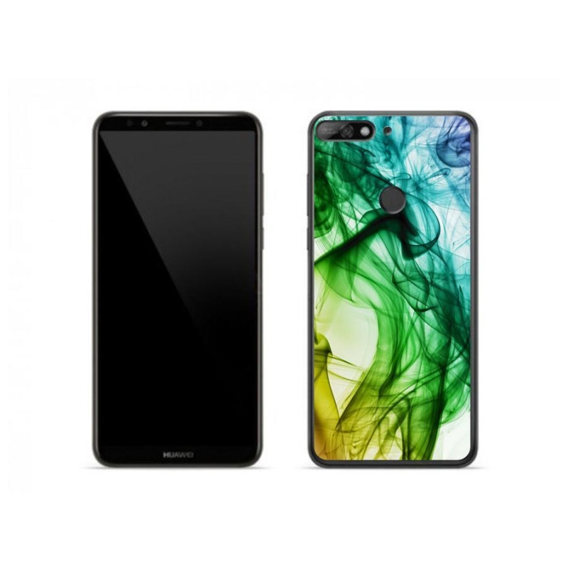 Gelové pouzdro mmCase na mobil Huawei Y7 (2018) - abstraktní vzor 3