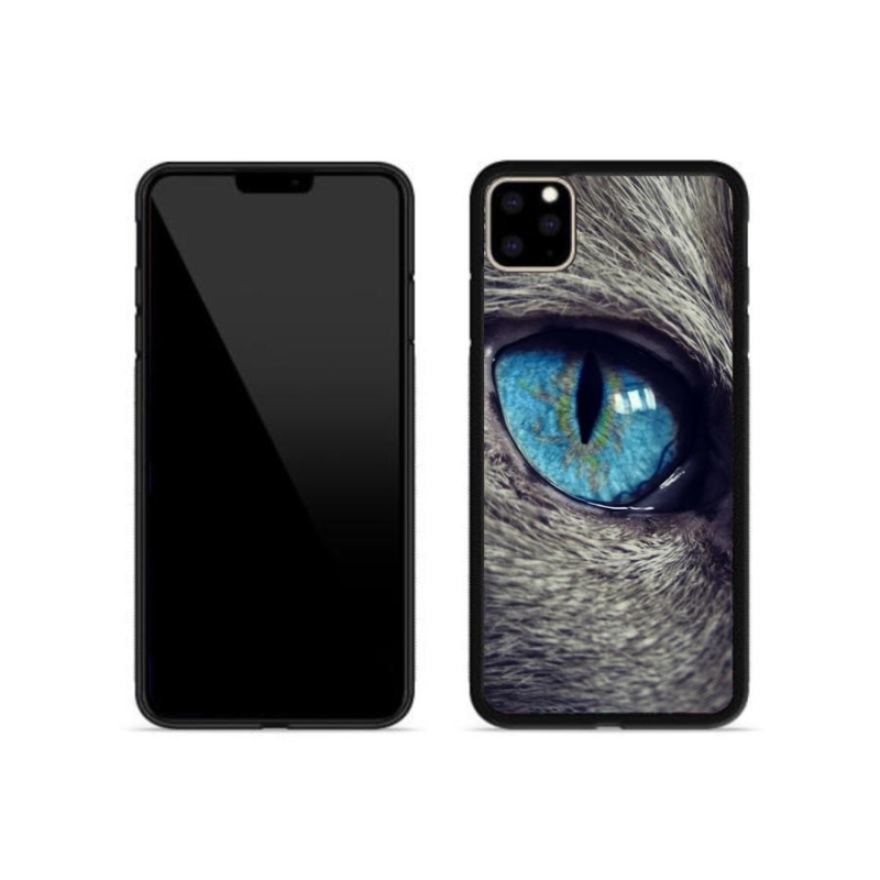 Gelové pouzdro mmCase na mobil iPhone 11 Pro Max - modré kočičí oko