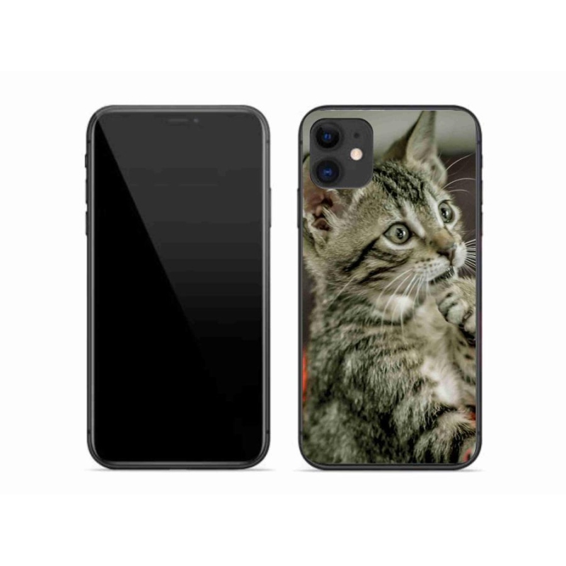 Gelové pouzdro mmCase na mobil iPhone 11 - roztomilá kočka