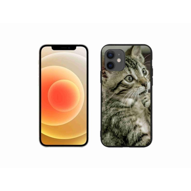 Gelové pouzdro mmCase na mobil iPhone 12 mini - roztomilá kočka