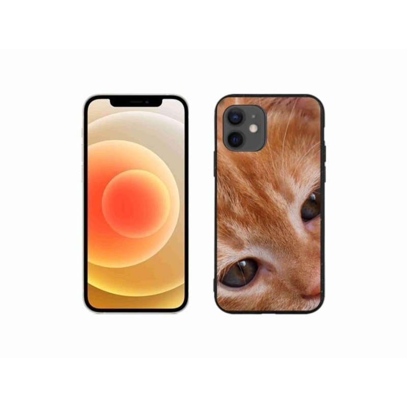 Gelové pouzdro mmCase na mobil iPhone 12 mini - zrzavé kotě
