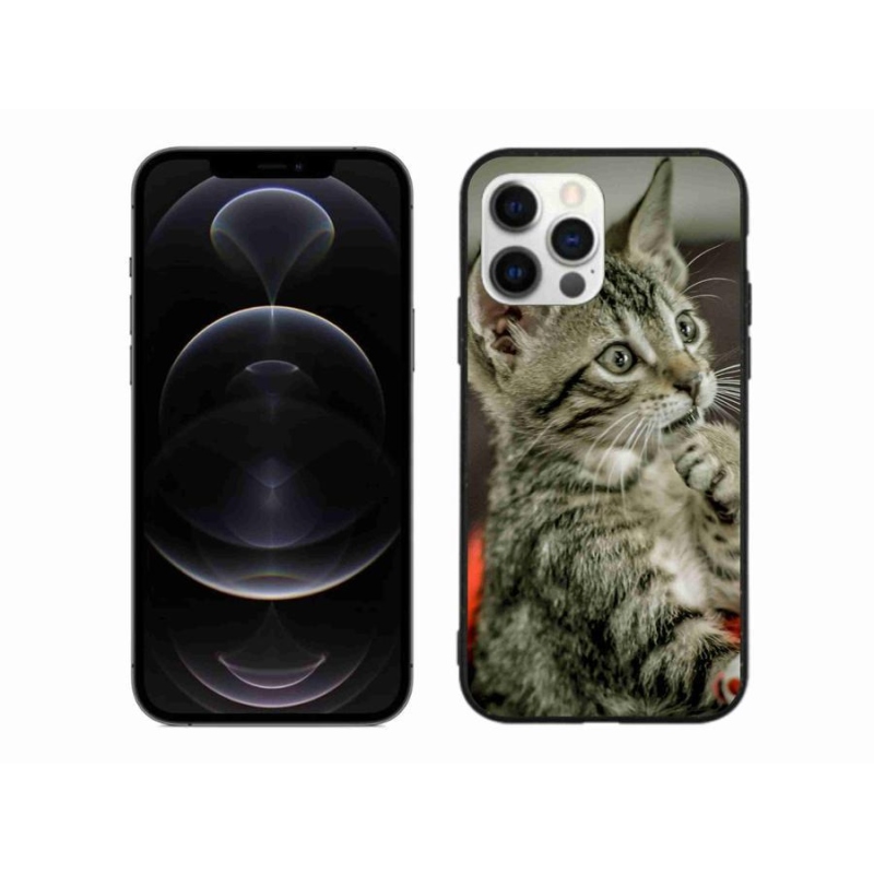 Gelové pouzdro mmCase na mobil iPhone 12 Pro Max - roztomilá kočka