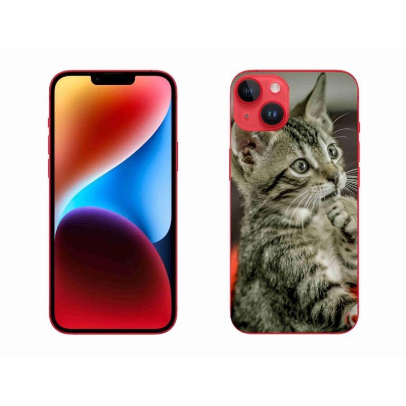Gelové pouzdro mmCase na mobil iPhone 14 Plus - roztomilá kočka