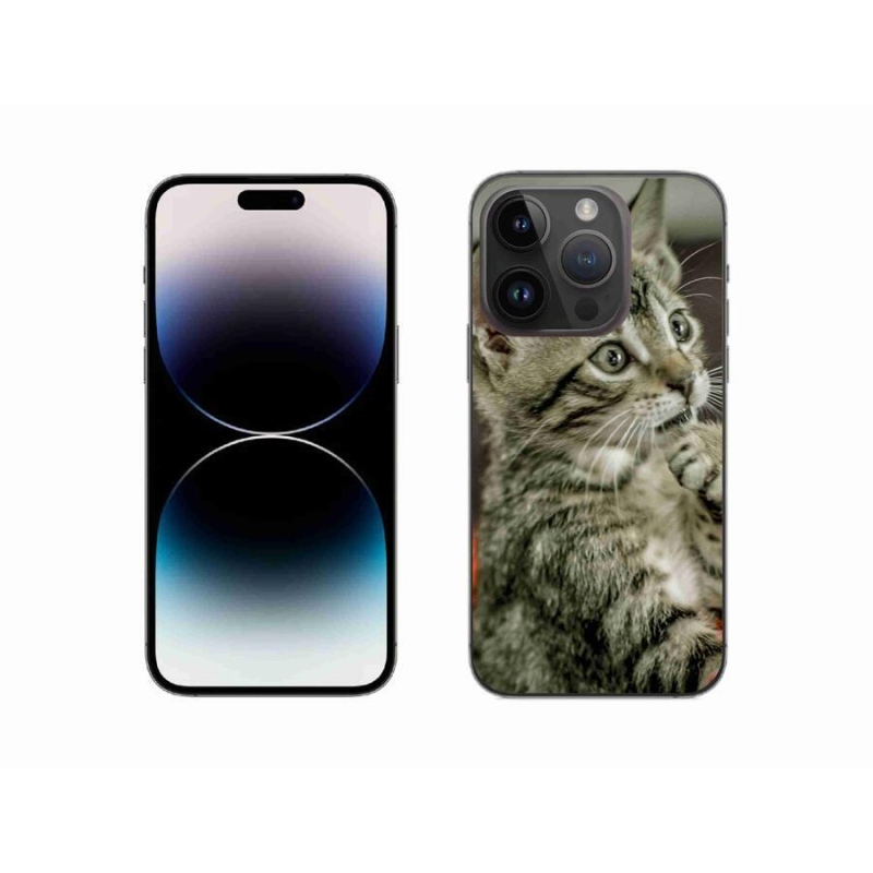 Gelové pouzdro mmCase na mobil iPhone 14 Pro 6.1 - roztomilá kočka