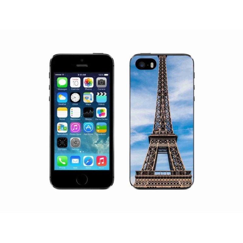 Gelové pouzdro mmCase na mobil iPhone 5/5s - eiffelova věž 4