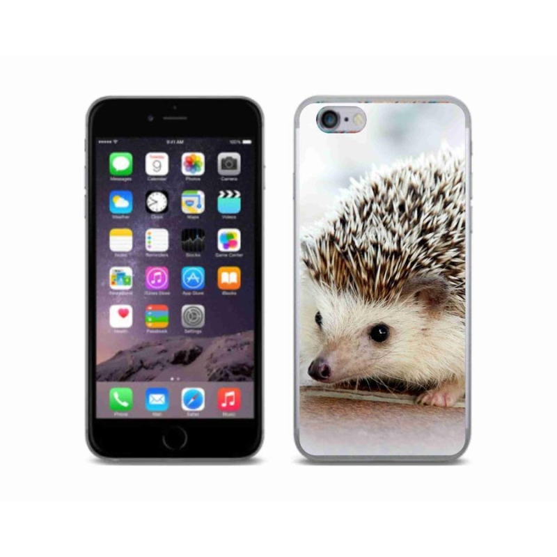 Gelové pouzdro mmCase na mobil iPhone 6/6S - ježek
