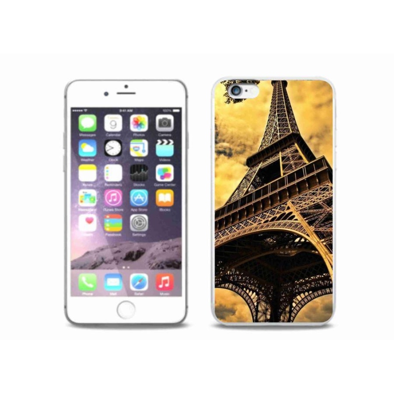 Gelové pouzdro mmCase na mobil iPhone 6/6S Plus - eiffelova věž
