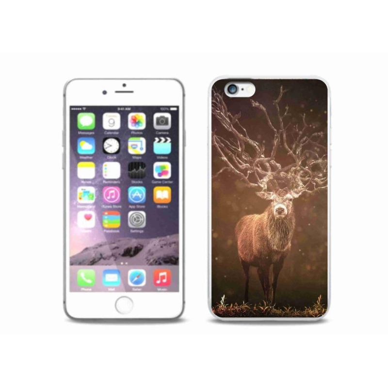 Gelové pouzdro mmCase na mobil iPhone 6/6S Plus - jelen v záři