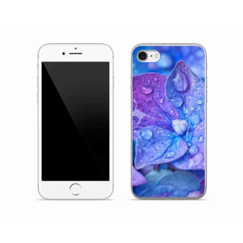 Gelové pouzdro mmCase na mobil iPhone SE (2020) - fialový květ