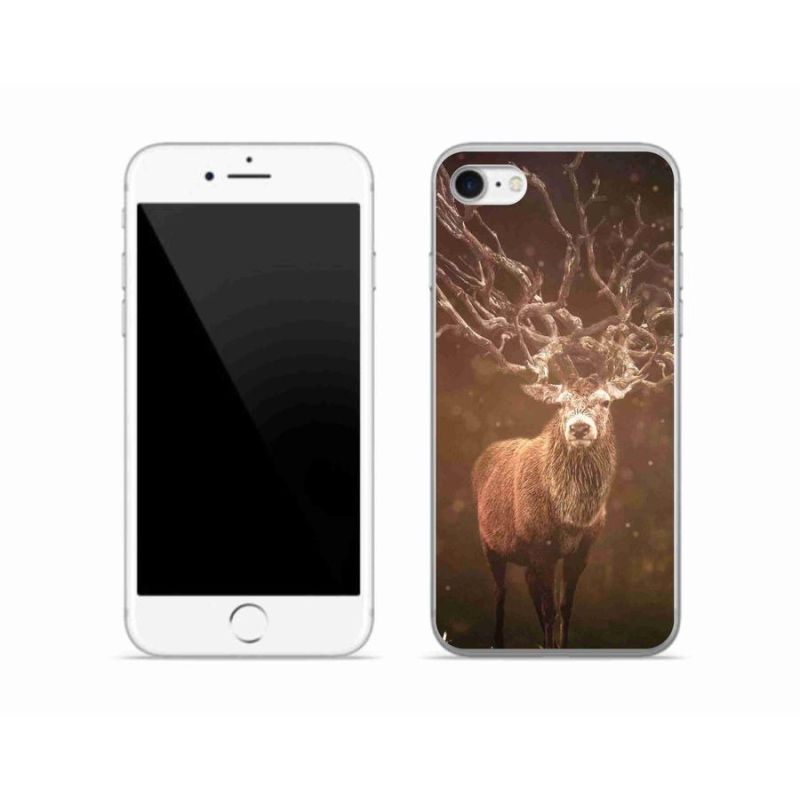 Gelové pouzdro mmCase na mobil iPhone SE (2020) - jelen v záři