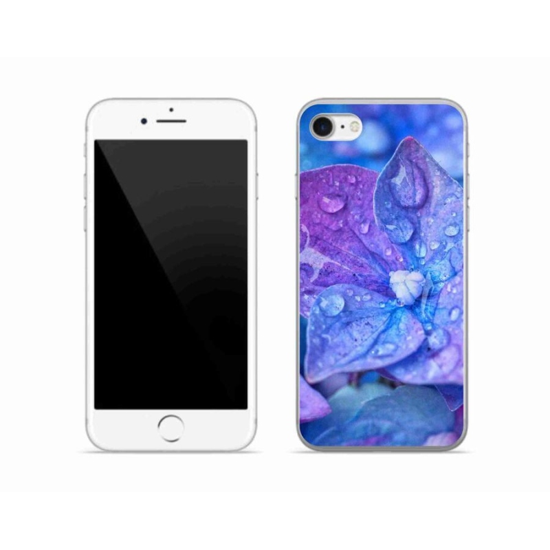Gelové pouzdro mmCase na mobil iPhone SE (2022) - fialový květ