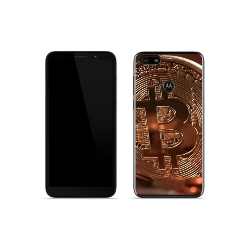 Gelové pouzdro mmCase na mobil Motorola Moto E6 Play - bitcoin