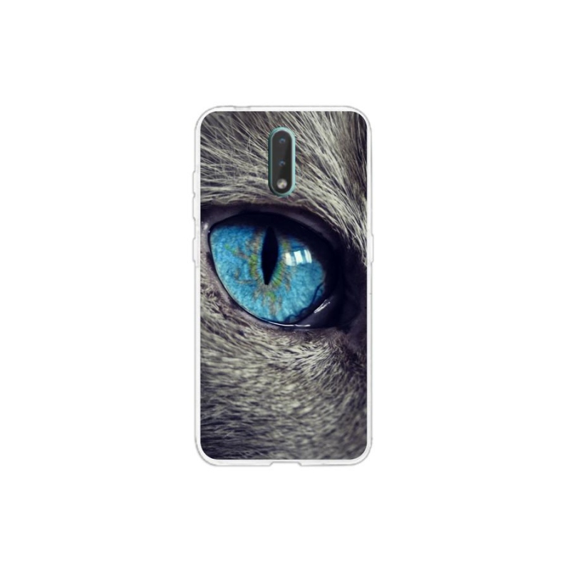Gelové pouzdro mmCase na mobil Nokia 2.3 - modré kočičí oko