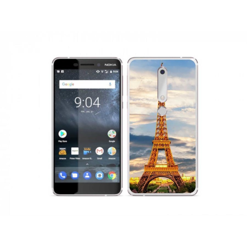 Gelové pouzdro mmCase na mobil Nokia 6.1 - eiffelova věž 3