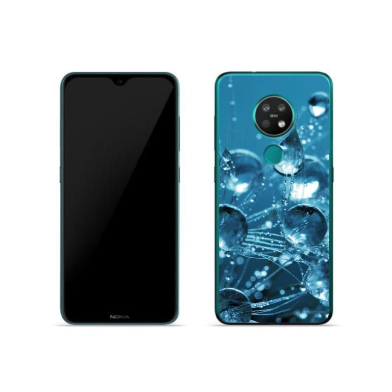 Gelové pouzdro mmCase na mobil Nokia 6.2 - kapky vody