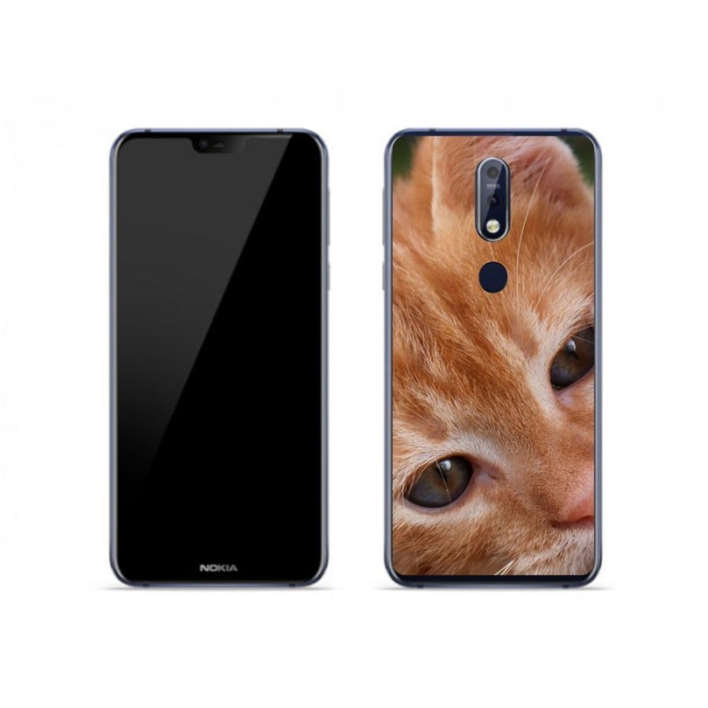 Gelové pouzdro mmCase na mobil Nokia 7.1 - zrzavé kotě