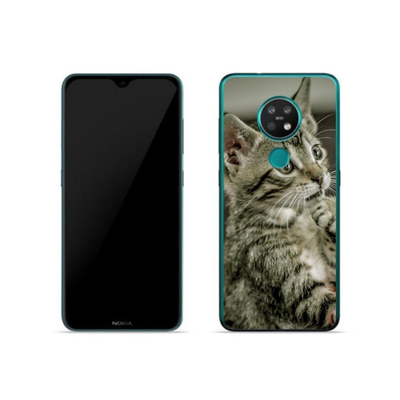 Gelové pouzdro mmCase na mobil Nokia 7.2 - roztomilá kočka