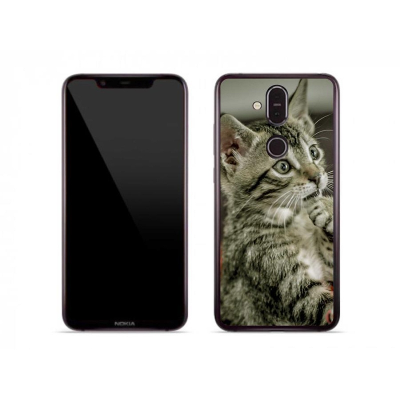 Gelové pouzdro mmCase na mobil Nokia 8.1 - roztomilá kočka