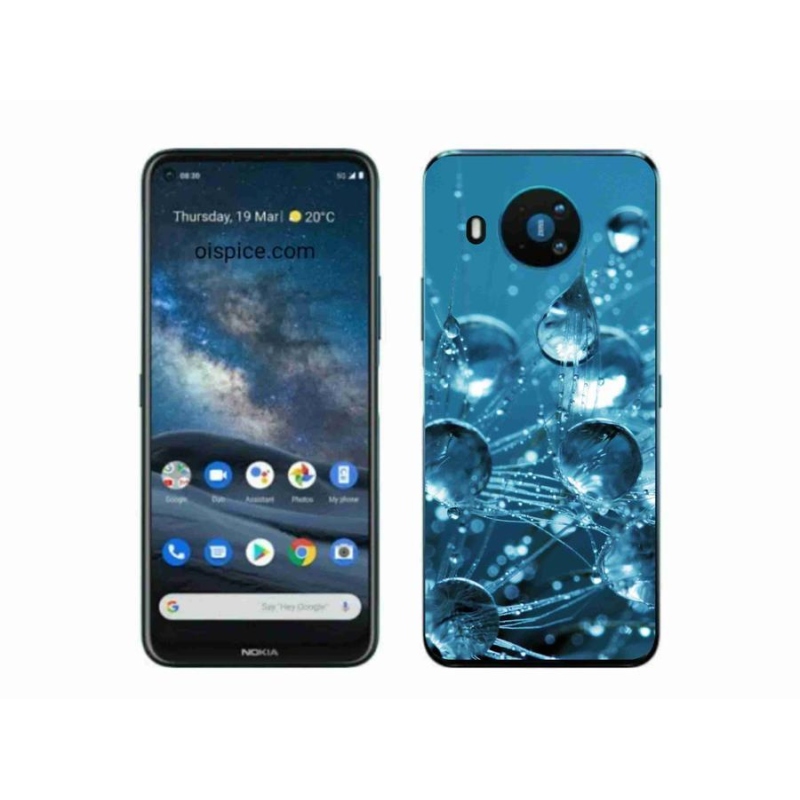 Gelové pouzdro mmCase na mobil Nokia 8.3 5G - kapky vody