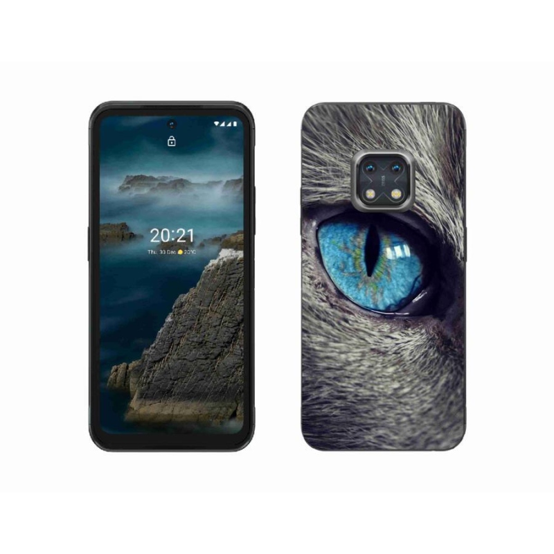 Gelové pouzdro mmCase na mobil Nokia XR20 - modré kočičí oko