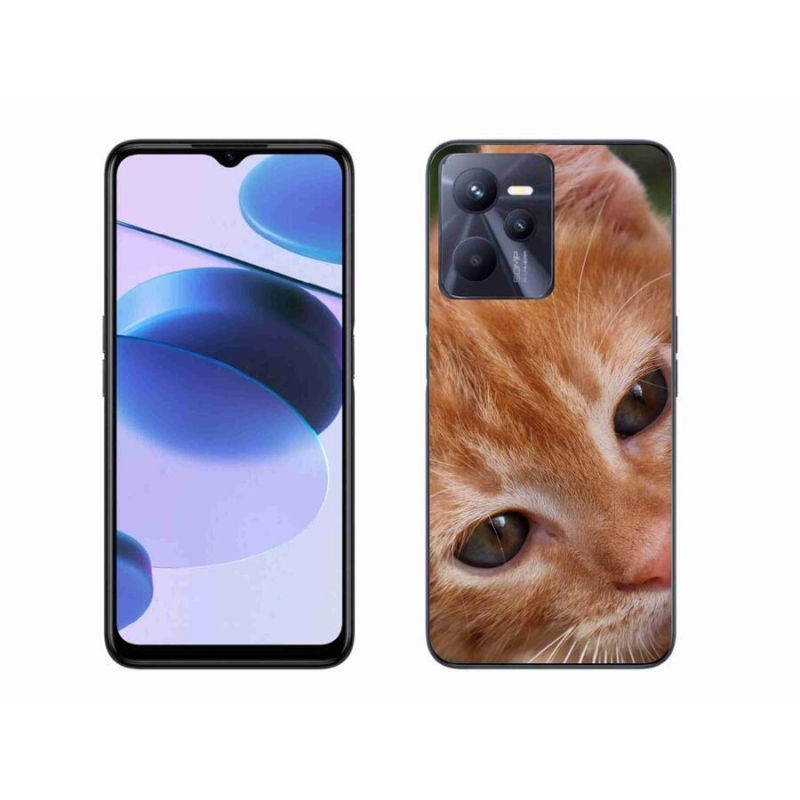 Gelové pouzdro mmCase na mobil Realme C35 - zrzavé kotě