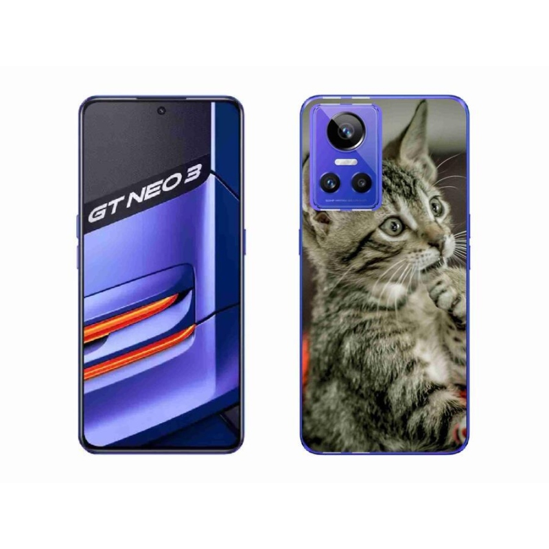 Gelové pouzdro mmCase na mobil Realme GT Neo 3 - roztomilá kočka