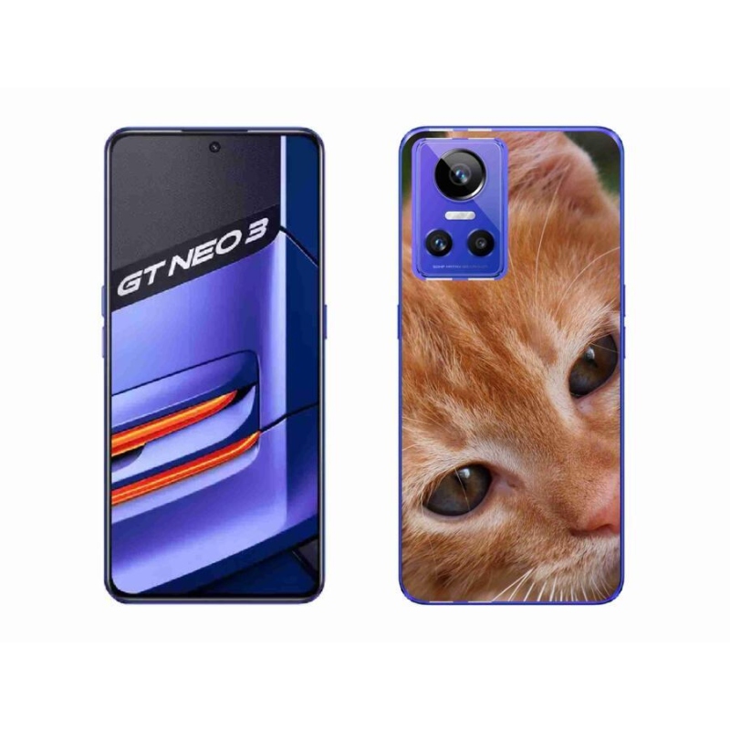 Gelové pouzdro mmCase na mobil Realme GT Neo 3 - zrzavé kotě