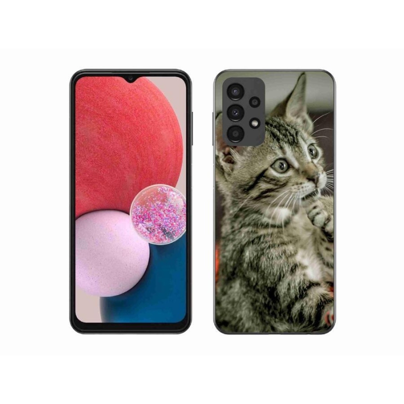 Gelové pouzdro mmCase na mobil Samsung Galaxy A13 4G - roztomilá kočka