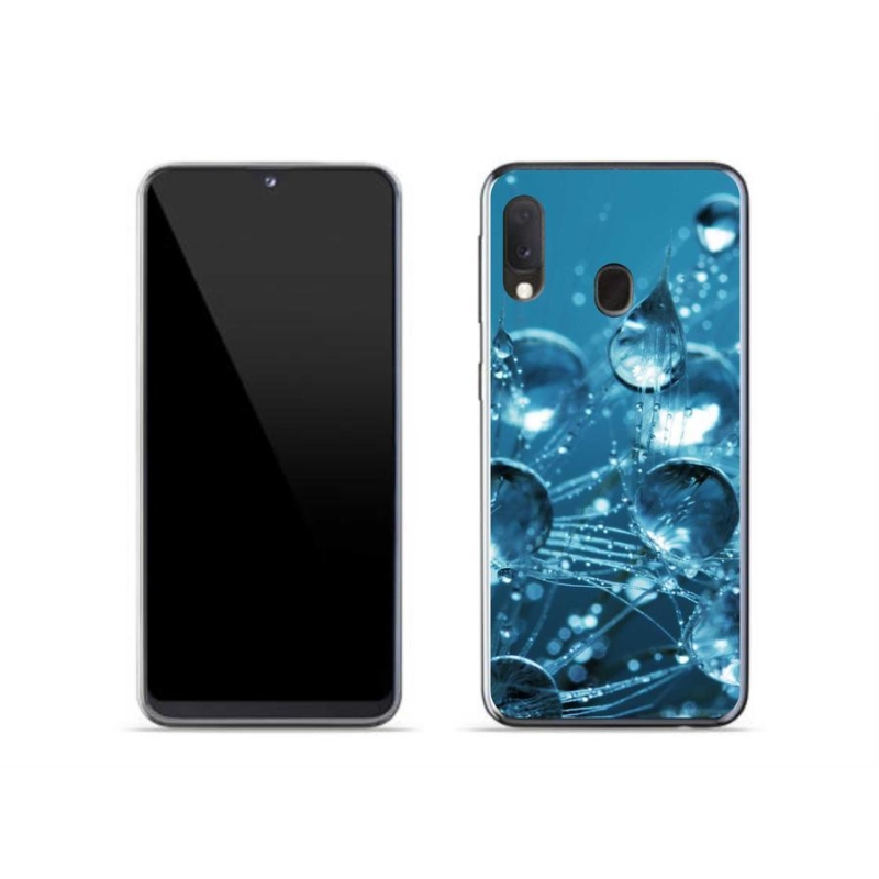 Gelové pouzdro mmCase na mobil Samsung Galaxy A20e - kapky vody