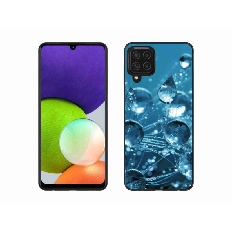 Gelové pouzdro mmCase na mobil Samsung Galaxy A22 4G - kapky vody