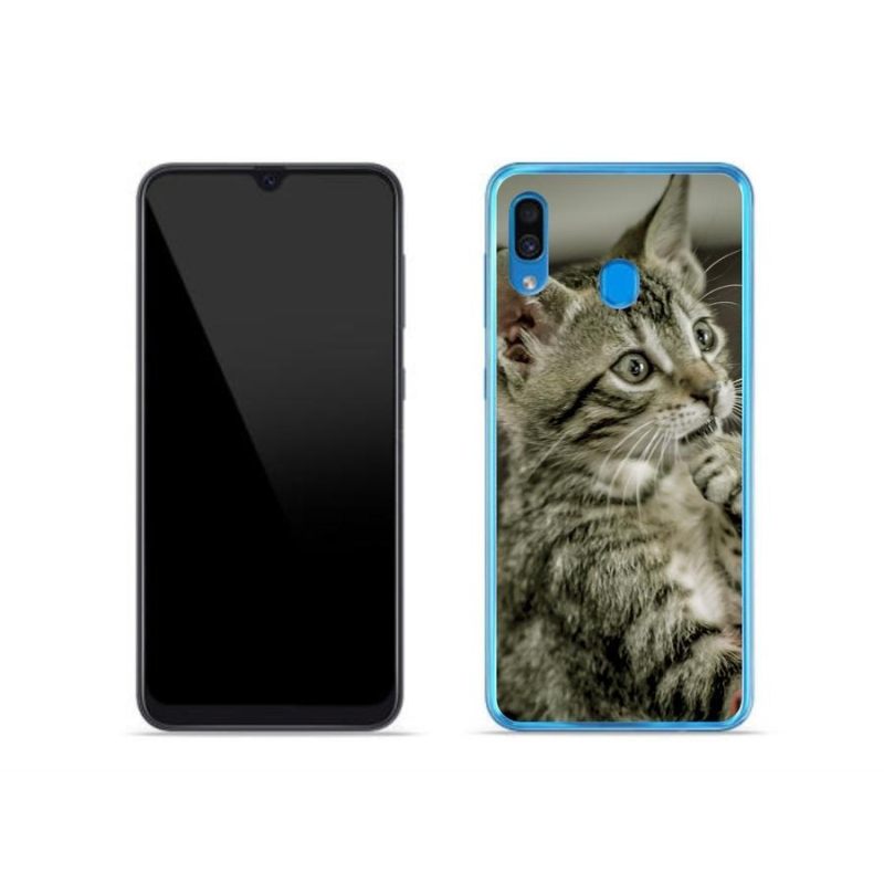 Gelové pouzdro mmCase na mobil Samsung Galaxy A30 - roztomilá kočka